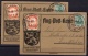 German Empire: 1912 Two Airmail Cards