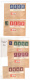 9866780 Germany-Poland GG  WOW! Mi # 120-24 Strips of 3 RR COVERS