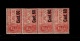 9900597 Italy Sc E11(4) F-VF NH   CV 500$     Strip of 4