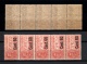 9901958 Italy Sc E11 F-VF NH Strip of 5 CV 600$
