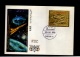 9913616 YEMEN 1970 SPACE FDC Imperforated pure GOLD RARE 0.6g