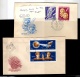 9914426 Hungary Scarce 2x FDC Space Imperf Wow!