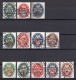 German Empire: 3 Used Sets Nothilfe Coats of Arms