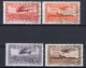 Saar: 1934 Used Set Airmails w. Overprints Signed