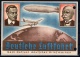 German Empire: Nice Private Stationary Card Themed Zeppelin