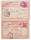 Austrian Office Jerusalem: 1898/99 Two Nice PPC