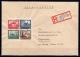 German Empire: 1930 Block 1 Heartpiece on Cover