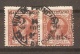 CUBA Sc  178 and 179  PAIR 2 TYPES  USED   FVF