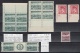 Czechoslovakia: Lot Older MNH Definitive Stamps