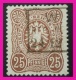 P2Ttq10 Germany 1875 25pf PennigE Red Brwn U $18