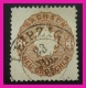 P2Ttt20 Saxony 1863 3ngr Red Brown U $12