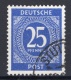 Allied Occupation: 1946 25 Pf. c-Color Used Certificate