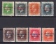 Penrhyn: 1917/1920 Mint Set Overprints on NZ Stamps