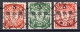 Danzig: 1934 Used Set Winter Relief Semi Postals