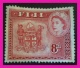 P2Ttq64 Fiji 1954 8d QE M $11