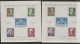 Germany, Sov. Zone, Thüringen, Four 4-block mint Bl. 3A 3B