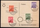 Soviet Zone West Saxony: Imperforated Used Set on Card