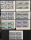 Greece 1958 Air Greek Ports MNH Blocks Of 4 MNH Complete Set