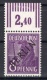 Berlin: 1948 Black Overprint Thick Paper Upper Margin Signed