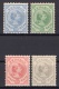 Curacao: 1892/1895 MNH Definitive Stamps Wilhelmina