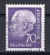 West Germany: Heuss II 70 Pfennig WM Z Used Signed