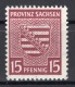 Soviet Zone Saxony: Better Watermark Stamp Mint