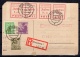 Post WW II Locals: Strausberg Strip on Reg. Card