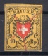 Switzerland: 1850 Rayon II Red Penstroke
