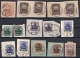 World War I Occupation Romania: Lot Stamps on Pieces