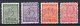 Soviet Zone West Saxony: Trial Perforations Used/Signed Set